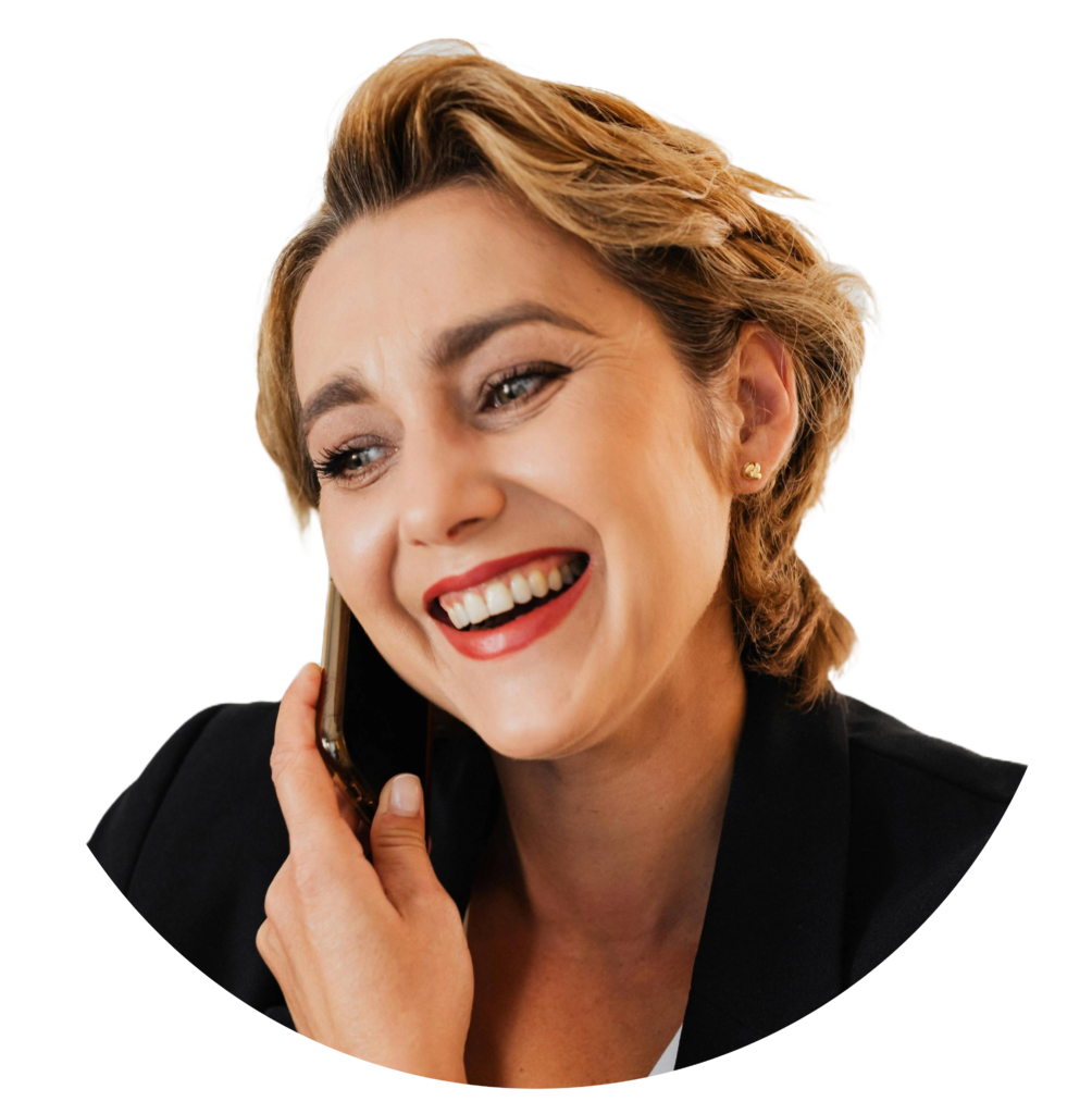 Person taking call on phone